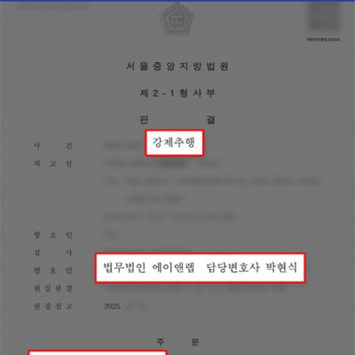 강제추행 항소심, 검사 항소 기각 이끌어내 1심 선고유예 유지 성공